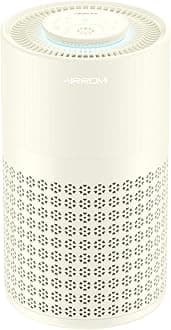 AIRROMI Air Purifier for Bedroom with HEPA Grease Filters, Pet Air Purifier for Home, Cat Urine Odor, Covers up to 250 Sqm, Quiet 360° Suction Air Purifier for Allergies, Dust, Smoke,