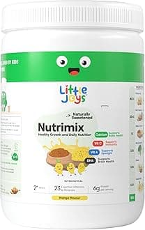Little Joys Mango Nutrimix Powder 350g| 2-6 Years | with Ragi, Bajra, Almonds & Oats | 23 Vitamins & Minerals | Naturally Sweetened | 6g protein per serving | Supports Overall Health & Boosts Immunity