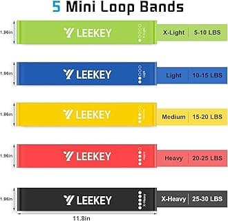 LEEKEY Resistance Bands, Exercise Bands Pull Up Assist Bands - Workout Bands Set - Bands for Working Out,Band for Men and Women Fitness Training, Physical Therapy,Home Workouts