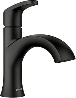 Moen84346BL Karis One-Handle Lavatory Faucet, Black Matte