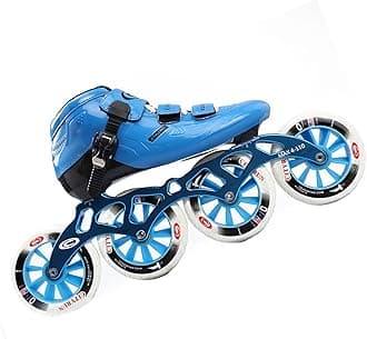 WXHC Professional Inline Speed Skates, 4 Wheels Carbon Fiber Skating Shoes Single Row Roller Skates,High Performance Speed Straight Skate Outdoor Inline Skate for Adult Children Unisex