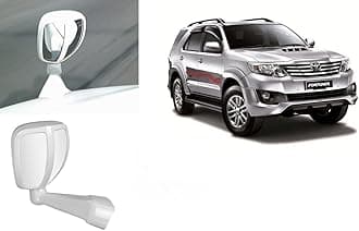 Autopearl Car Bonnet Mirror Compatible with-Fortuner (White)