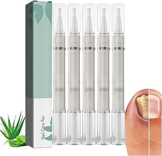 Nail Care Pen, Nail Growth Serum, Nail Treatment Pen, Cuticle Oil For Nails, Nail Growth Treatment, Growth Treatment Nourishment Cuticles, Foot Care Repair (white5Pcs)