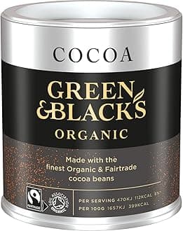 Green & Black's Organic Cocoa Powder, Made with Fairtrade Cocoa Beans, Perfect for Cooking and Baking, Approximately 31 Servings, 125 g (Pack of 1)