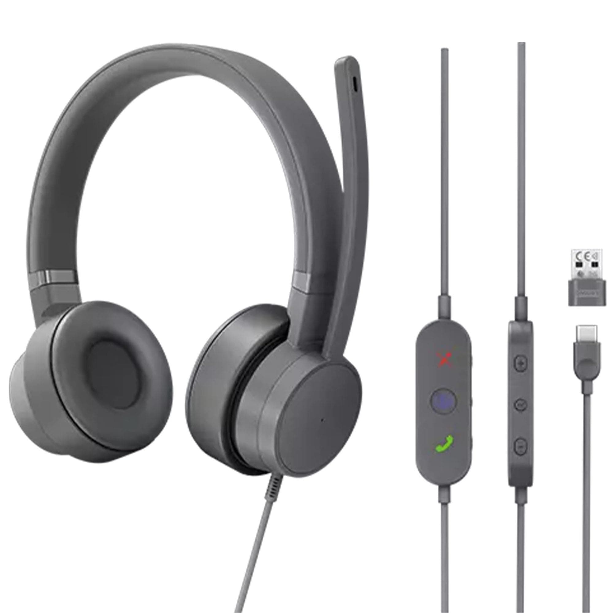 Lenovo Go Wired Headset storm grey