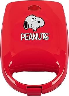 Uncanny Brands Peanuts Snoopy Single Sandwich Maker - Peanuts Kitchen Appliance