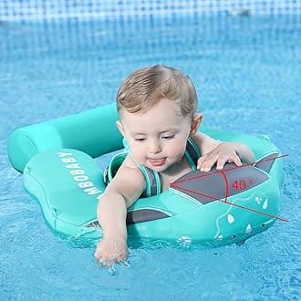 3Months to 48Months 3rd Swim Mode Standing Stroke Baby Stroller Canopy Mambobaby Non Inflatable Baby Float Swim Trainer Solid Infant Pool Float Swim Ring