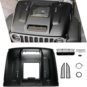 Space-Capsule Style Hood/Heat Dispersion Hood Compatible with 2018-2023 Jeep ...