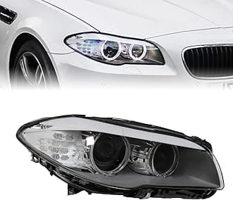 Headlight Headlamp Assembly Xenon Headlight Front Head Lamp Replacement For 2011 2012 2013 BMW 5 Series F10 (Right Passenger Side)