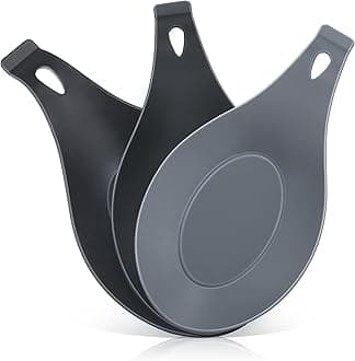 Spoon Rest for Stove Top, 3 Pack Small Silicone Spoon Holder for Kitchen Counter, Coffee Spoon Rest, Heat Resistant Cooking Spoon Holder Perfect Kitchen Gadgets