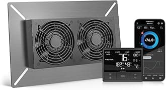 AC Infinity AIRTITAN T7, Ventilation Exhaust Fan 12" with WiFi Temperature Humidity Controller, EC Motor for Crawl Spaces, Basements, and Garages