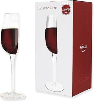Winkee - Half wine glass | Half Drinking glass for wine I For red wine & white wine I Gifts for her