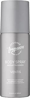 Designer Fragrances Single Pack Ventus Men's Body Spray Deodorant Cans - For Instant Freshness on The Go - Long Lasting Smell - Great Male Gift Sets - 150ml