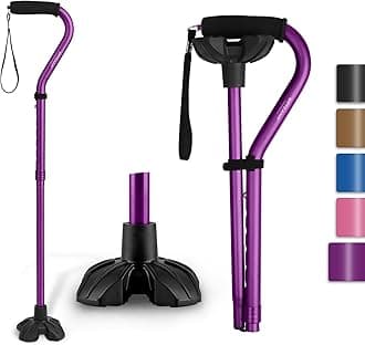 GPTCAMP Walking Cane for Women and Men, Lightweight and Sturdy Offset Walking Stick