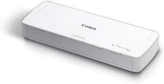 Canon imageFORMULA R10 Portable Document Scanner, 2-Sided Scanning with 20 Page Feeder, Easy Setup For Home or Office, Includes Software, (4861C001)