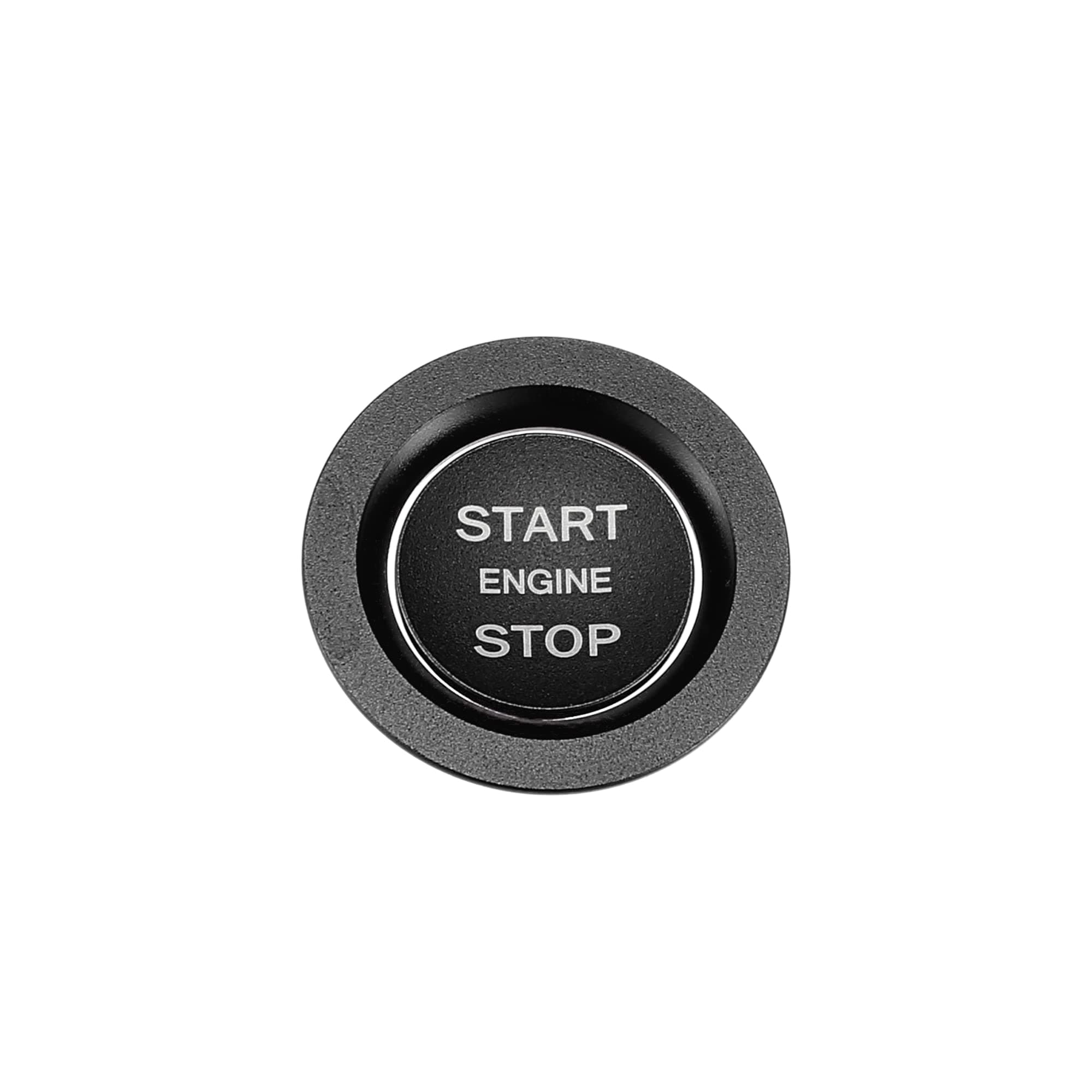 X AUTOHAUX Engine Start Stop Button Cover Kit One Click Push Start Button Trim Sticker for Land Rover Discovery for Range Rover Sport Aluminum Alloy Black