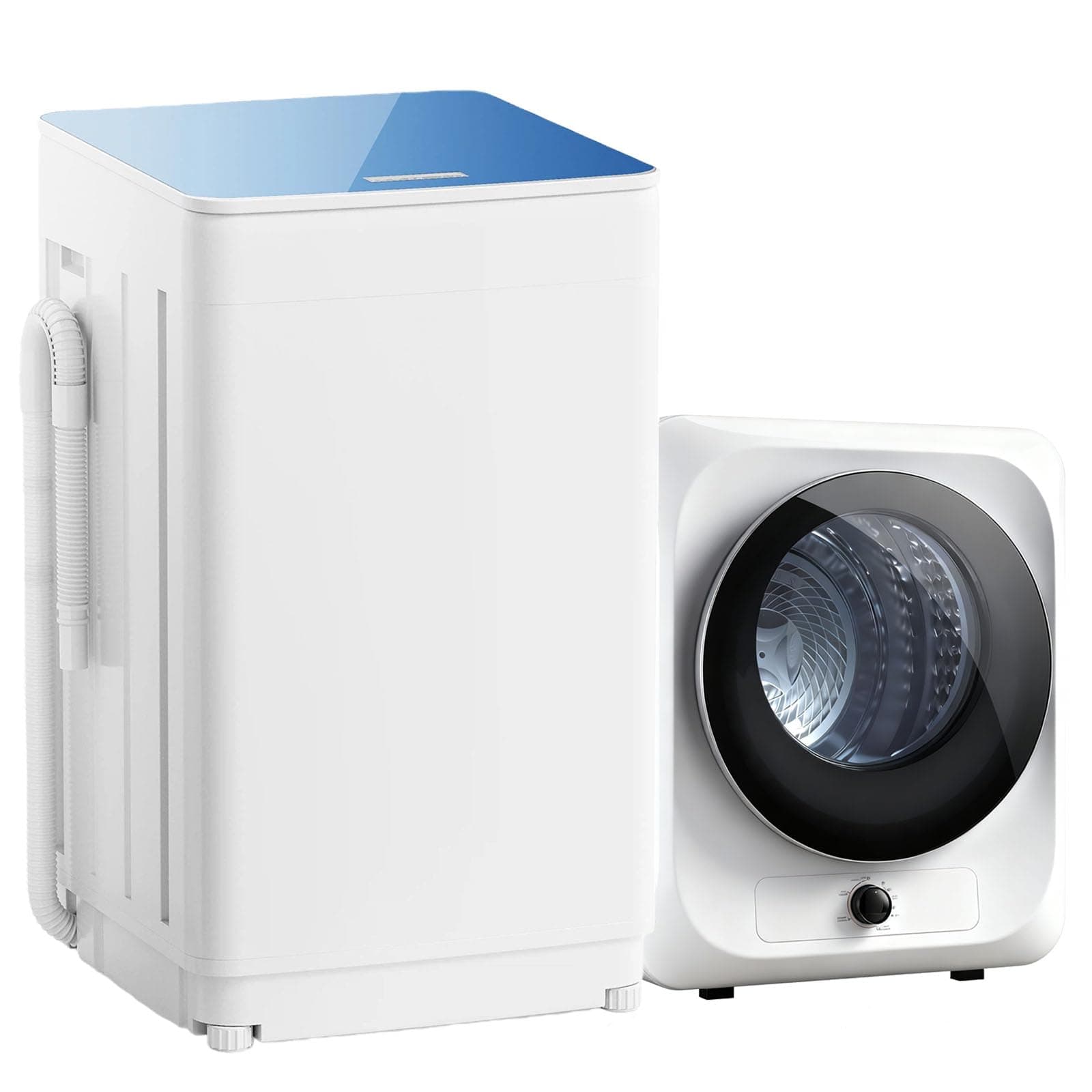 Auertech Portable Washer and Dryer Combo Set, 18 lbs Fully Automatic Washing Machine, 1.5CuFt Portable Dryers, Compact Washer and Dryer for Apartment, RV, Dorm