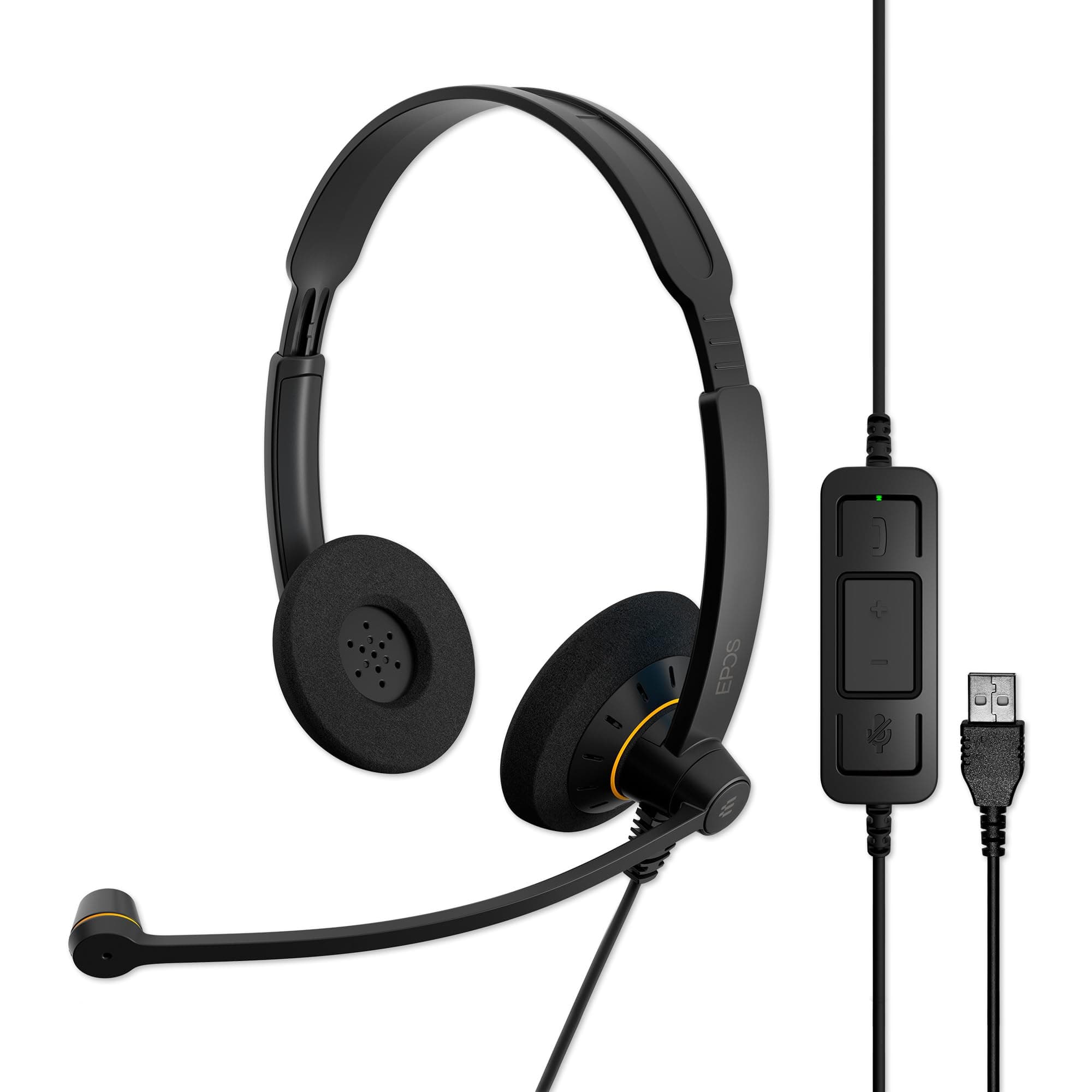 Sennheiser Consumer Audio SC 60 USB ML (504547) - Double-Sided Business Headset | For Skype for Business | with HD Sound, Noise-Cancelling Microphone, & USB Connector (Black)