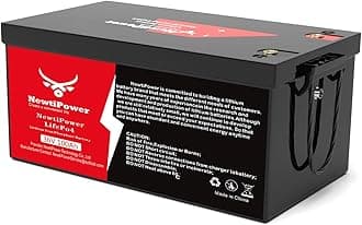 36V 100Ah LiFePO4 Lithium Battery 200A BMS,NewtiPower 10000+ Deep Cycle Lithium Iron Phosphate Battery Great for Golf Cart, RV, Marine and Off Grid Applications