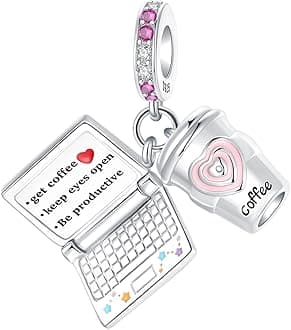 Coffee Cup Computer Charm