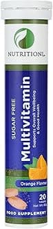 Nutritional Multivitamin Food Supplyment | To Support Overall Wellbeings And Good Health | Sugar Free | No Added Preservatives | Orange Flavor | 20 Tablets