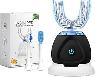 360 Ultrasonic Toothbrush, Automatic Toothbrushes Auto Sonic Tooth Brush, Teeth whitening Brush with Timer & Wireless Charging 360° Ultrasonic Electric Toothbrush for Adult