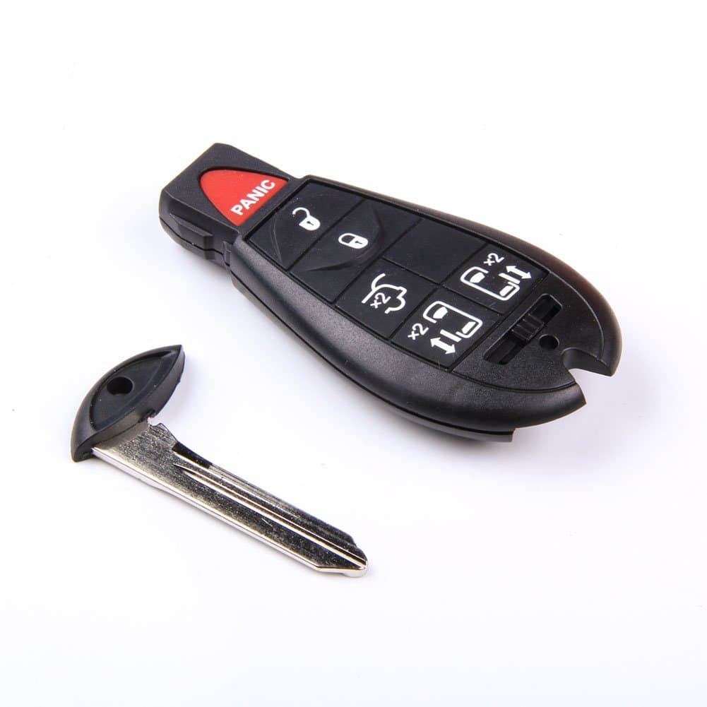 ARANA 6 Buttons no Chip Remote Key Fob Case Shell Uncut Blade for Chrysler Town and Country 2008-2011