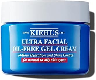 Ultra Facial Oil-Free Moisturizer, Shine-Reducing Gel Cream for Oily to Normal Skin, Hydrates Skin for 24 Hours, Visibly Minimizes Pores, Non-comedogenic, Alcohol-free, Fragrance-free