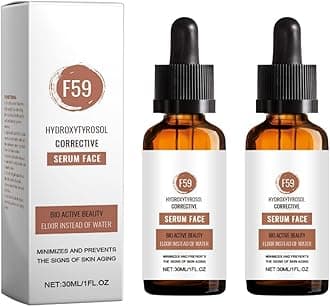 Face Serums for Anti Aging, Hyaluronic Acid Serum Facial Moisturizer for Women Anti Aging for Fine Lines, Wrinkles and Sagging Skin, Anti Aging Serums for Mature Skin (1 Fl Oz, 2 PC)