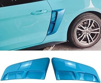 Rear Quarter Panel Side Body Fenders Door Scoop Air Outlet Trim Compatible with for Ford Mustang 2015-2023 (Blue)