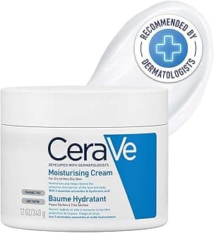 CeraVe Moisturizing Cream For Dry To Very Dry Skin (340gm) - Formulated with 3 Essential Ceramides And Hyaluronic Acid | Non-Comedogenic Moisturizer For Face and Body