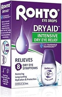 Rohto Dry Aid Intensive Dry Eye Relief - Eye Drops, 10 ml (Pack of 1)