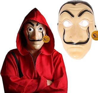 Sage Square Legendary Face Mask for Cosplay Theme Parties. (Money Hiest)