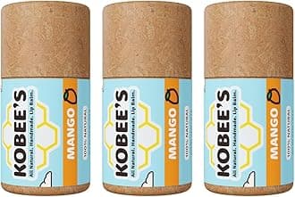 3 pack - Kobeesco Lip Balm, Lip Moisturizer, Lip Cure, Lip Balm, Chapstick (Mango)