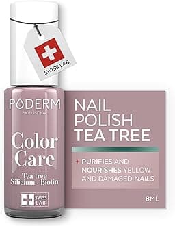 Swiss-Made Antifungal Nail Polish – Parma | Breathable Treatment with Tea Tree, Silicon & Biotin | Strengthens, Repairs & Conceals Yellow, Brittle & Damaged Nails | Podiatrist-Developed