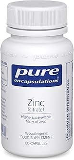 Zinc (Citrate) 30mg - Highly Bioavailable Zinc Supplement - for Immune and Metabolism Support - for Hair, Skin & Nails - 60 Vegetarian Capsules