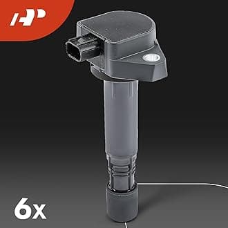 Set of 6 Ignition Coil Pack and Iridium Spark Plugs Compatible with Honda Pilot 2009-2015, Ridgeline 2009-2014 & Acura RDX 2013-2015, ZDX 2010-2013, 3.5L, Replace# 30520RN0A01, NGK97390