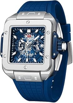 AIMESWatch Wristwatch for Men Fashion Casual Cool Big Dial Watch Luminous Waterproof Sport Analog Quartz Business Mens Watches Silicon Strap Dress Watch