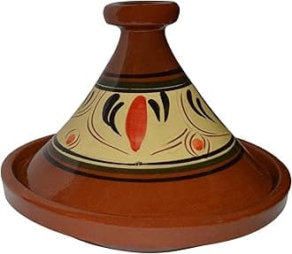 Moroccan Cooking Tagine Handmade 100% Lead Free Safe Large 12 inches Across Traditional