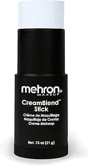 Makeup CreamBlend Stick | Face Paint, Body Paint, & Foundation Cream Makeup | Perfect for Halloween .75 oz (21 g) (Moonlight White)