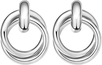 Geometric Rectangle Gold Stud Earrings Irregular Hammered Chunky Statement Square Earrings for Women Trendy