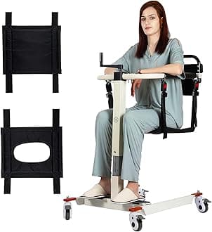 Patient Lift Transfer Chair for Home – Portable Wheelchair to Car Transfer Device, Home Nursing Lift Transfer Chair for Elderly and Disabled, Bed to Chair Transfer Chair for Seniors (A)