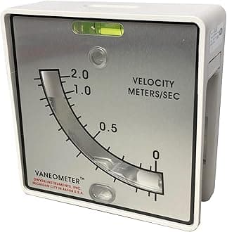 Vaneometer Swing Vane Anemometer, M480, 0-2.0 m/s