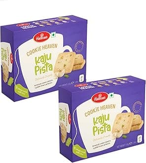 Haldiram's Kaju Pista Cookie 200g x 2 Tea Time Snacks Cashew Biscuits Tasty Healthy Snacks Healthy Cookies Biscuit Cookie Heaven Kaju Pist