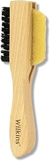 Wilkins Suede Shoe Cleaner Brush - Yellow Rubber Suede Eraser with Soft Brush for Suede Cleaner and Nubuck Brush