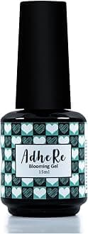 ADHERE Blooming Gel 15ml - Clear UV LED Blossom Gel Polish for Spreading Effect Marble, Watercolor Floral Nail Art, Soak Off Polish, Nail Salon Home DIY