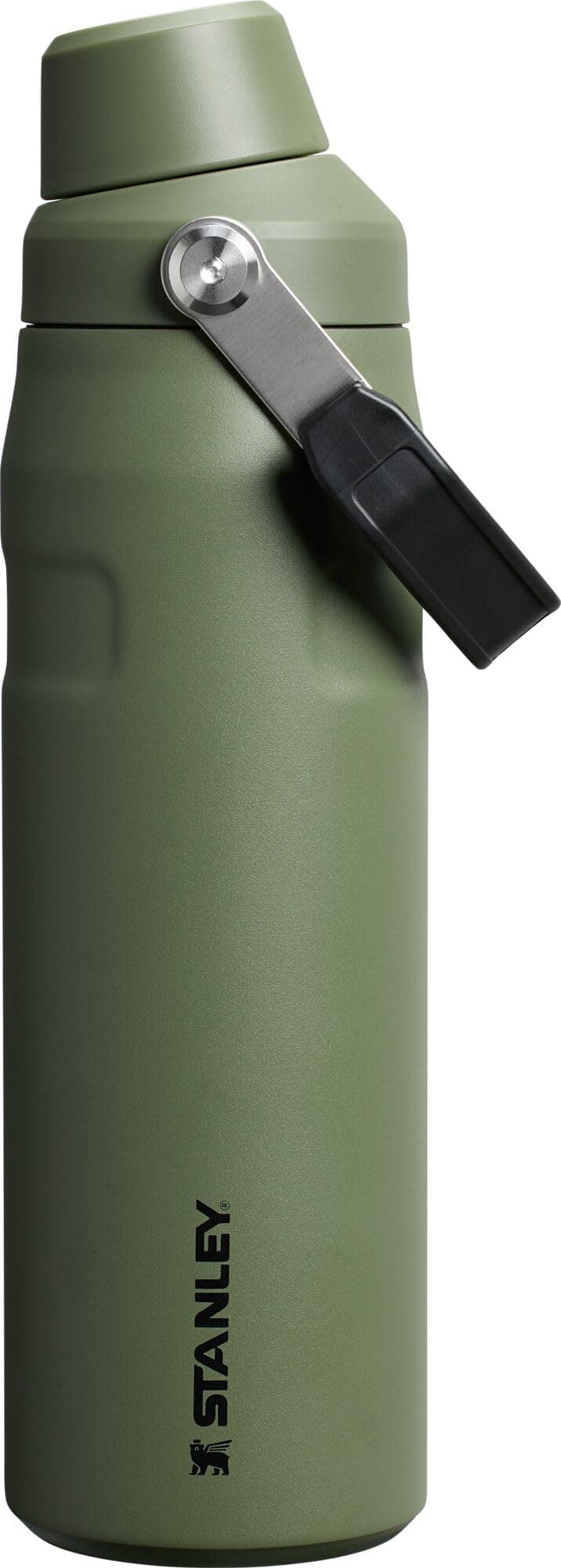 Stanley IceFlow Fast Flow Water Bottle 24 oz | Angled Spout Lid | Lightweight and Leakproof for Travel and Sports | Insulated Stainless Steel | BPA-Free | Dried Pine