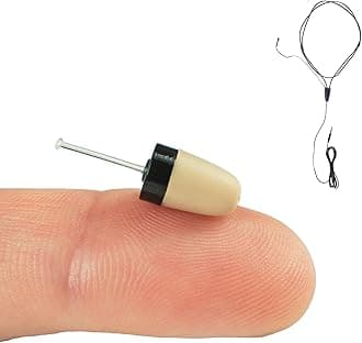 PingaOculto Spy Earpiece Wireless Earphones Invisible Hidden Mini Headset Exam for Phone Wired Microphone - Secret Earphone Micro Listening Ear Cheating (Spy Earpiece Vip Pro SuperMini + Microphone)