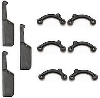 VANANA 6 Pairs Nose Lifting Shaper Inserts, 3 Sizes Invisible Nose Lifter Soft Silicone No Pain Nose Up Corrector Beauty Tool, Comfortable Easy Install Removable (Black L, 3 Pairs)