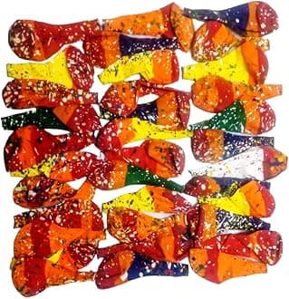 - Rubber Rk Balloons For Fun (Peer Shape Balloons|Dotted|Multicolor|Pack Of 35)